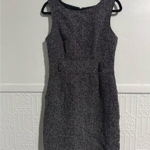 Banana Republic Charcoal Tweed Mini Dress